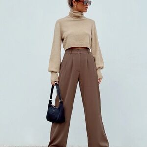 Princess Polly Archer Pants Brown
